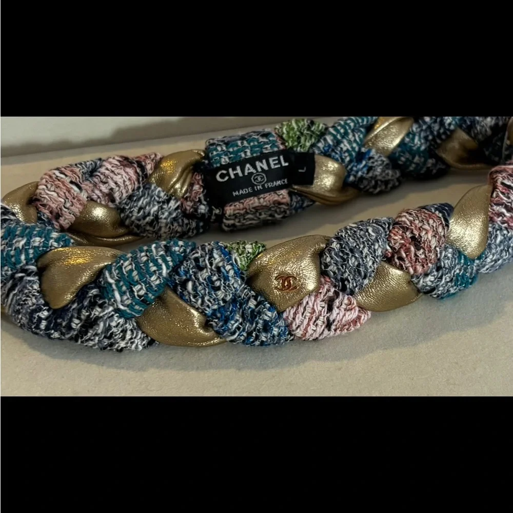 Chanel Multicolor Braided Headband - Picture 2 of 5